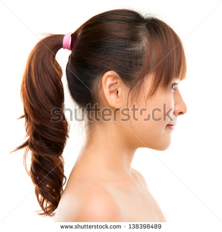 Asian Woman Face Side Profile