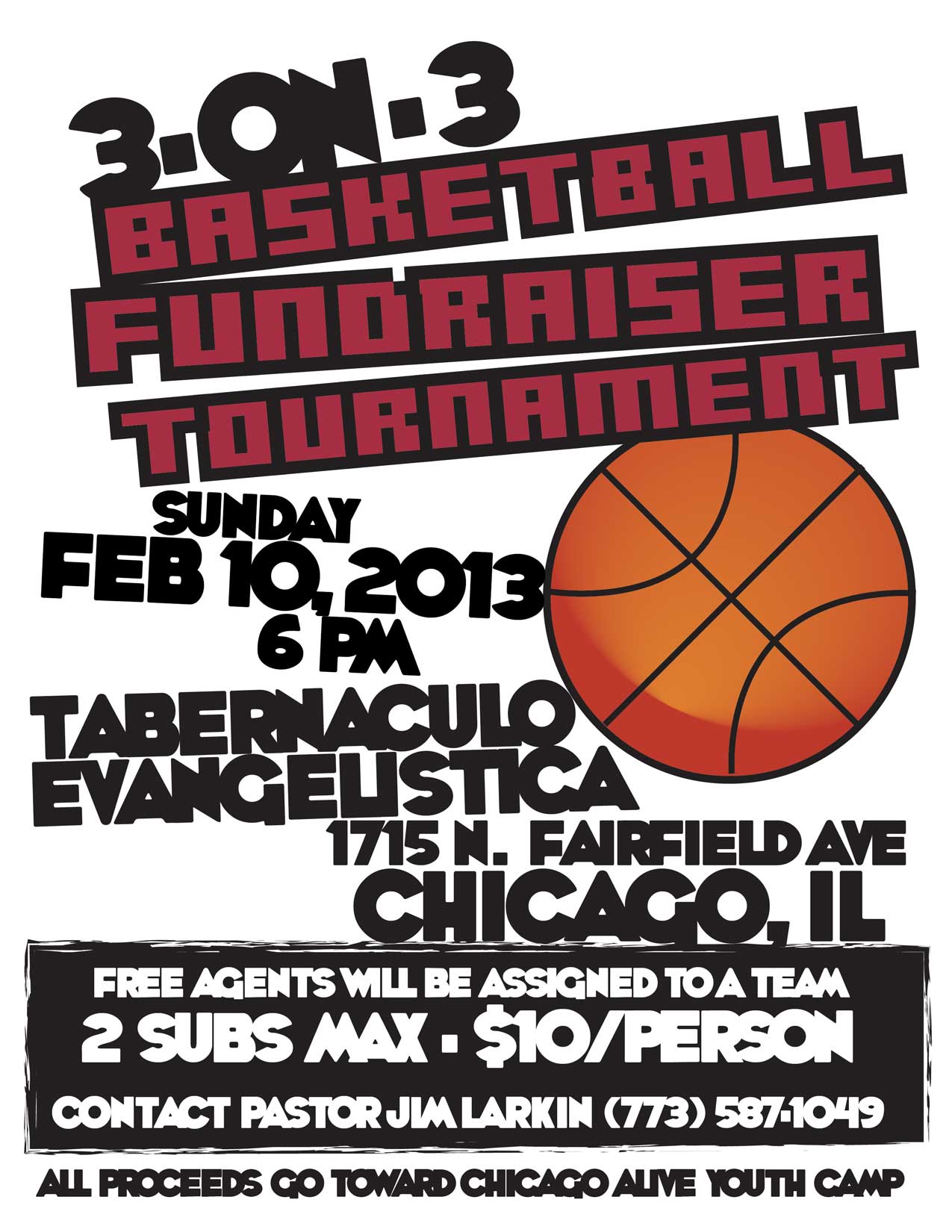 Basketball Tournament Flyer Template