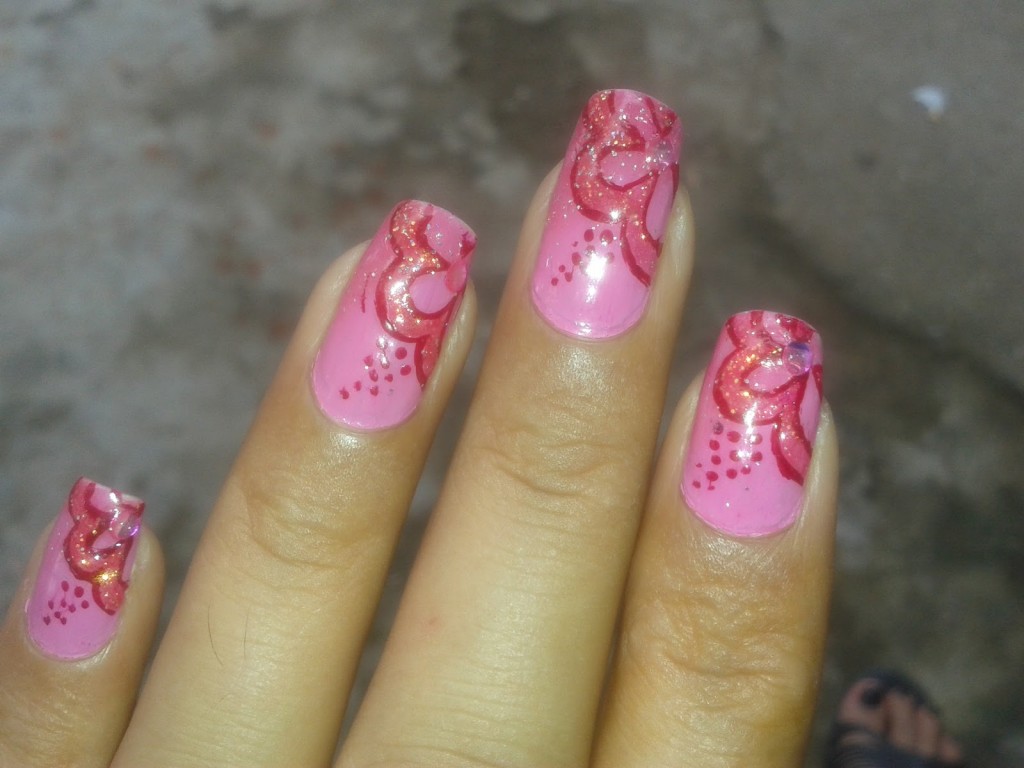 Beautiful Flower Nail Designs