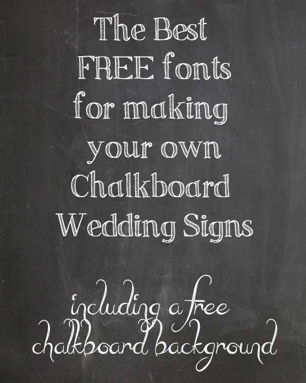 Best Free Fonts for Chalkboard Signs