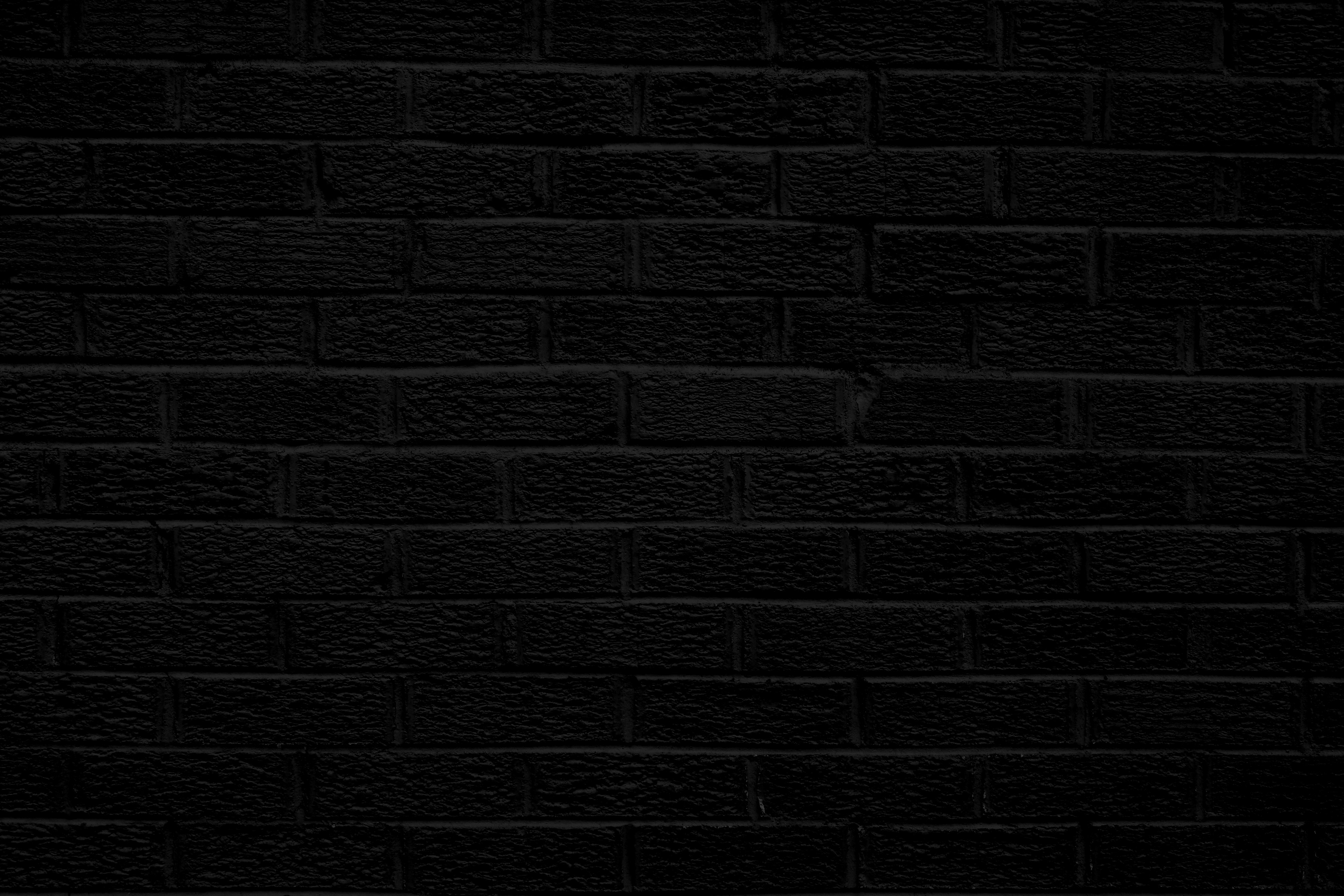 Black Brick Wall Texture