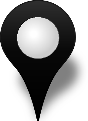Black Map Pins Icon Location