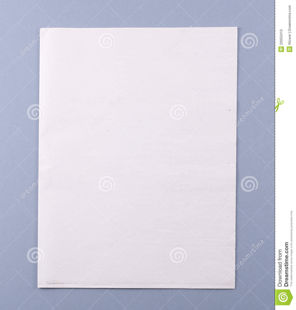 Blank Newspaper Cover