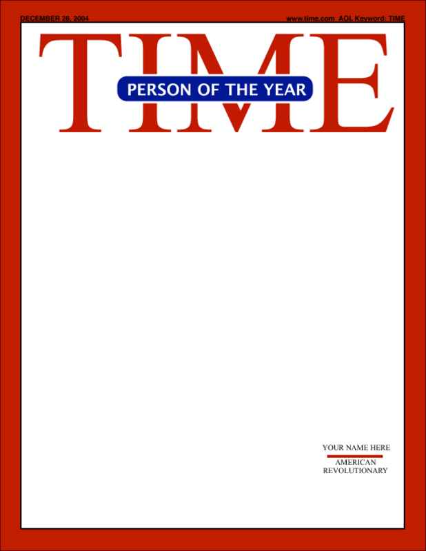 Blank Times Magazine Cover Template