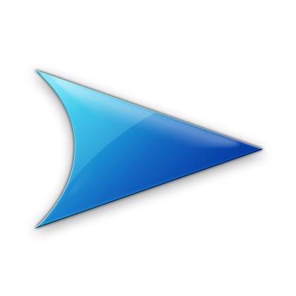 Blue Right Arrow Icon