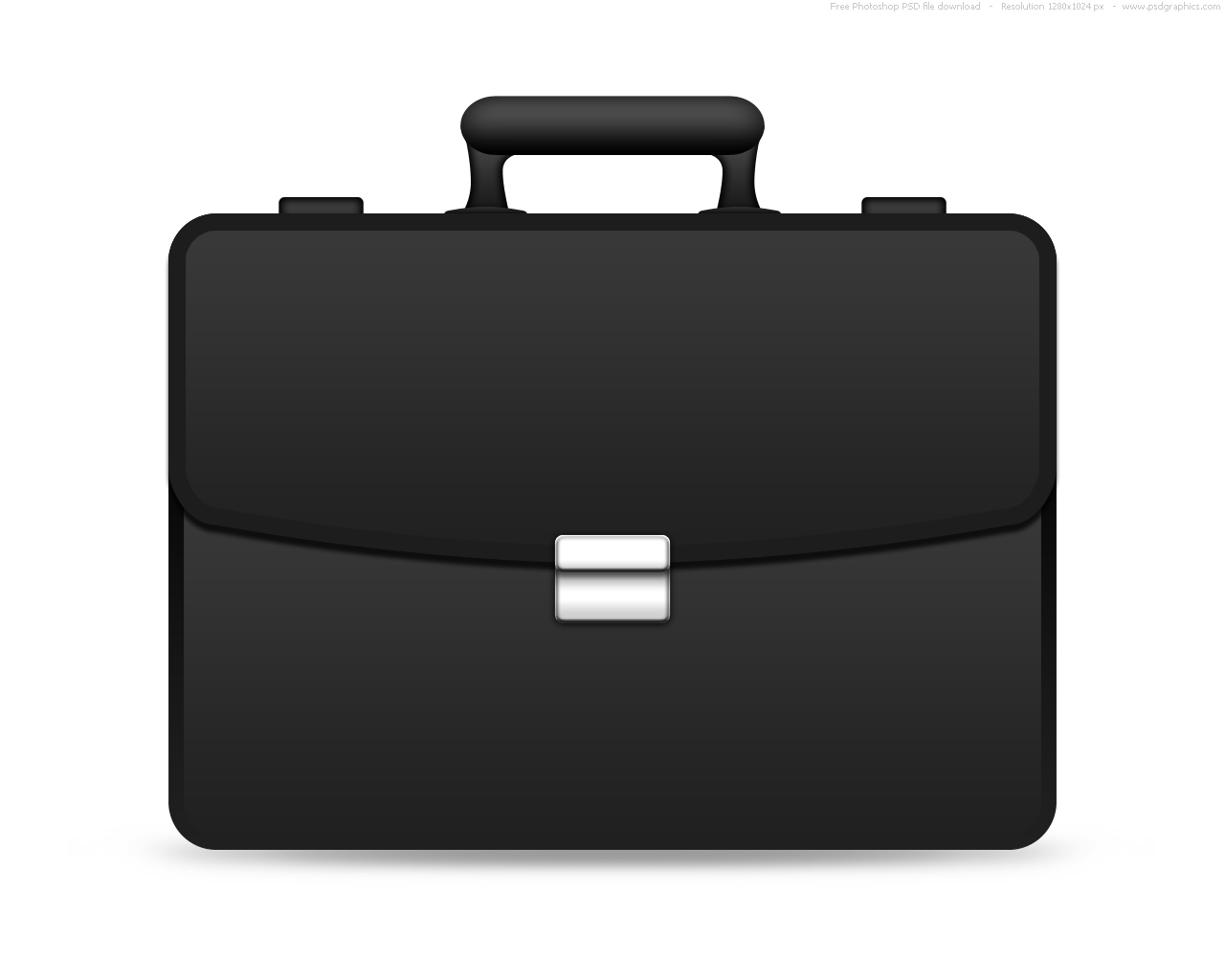Briefcase Icon Black and White