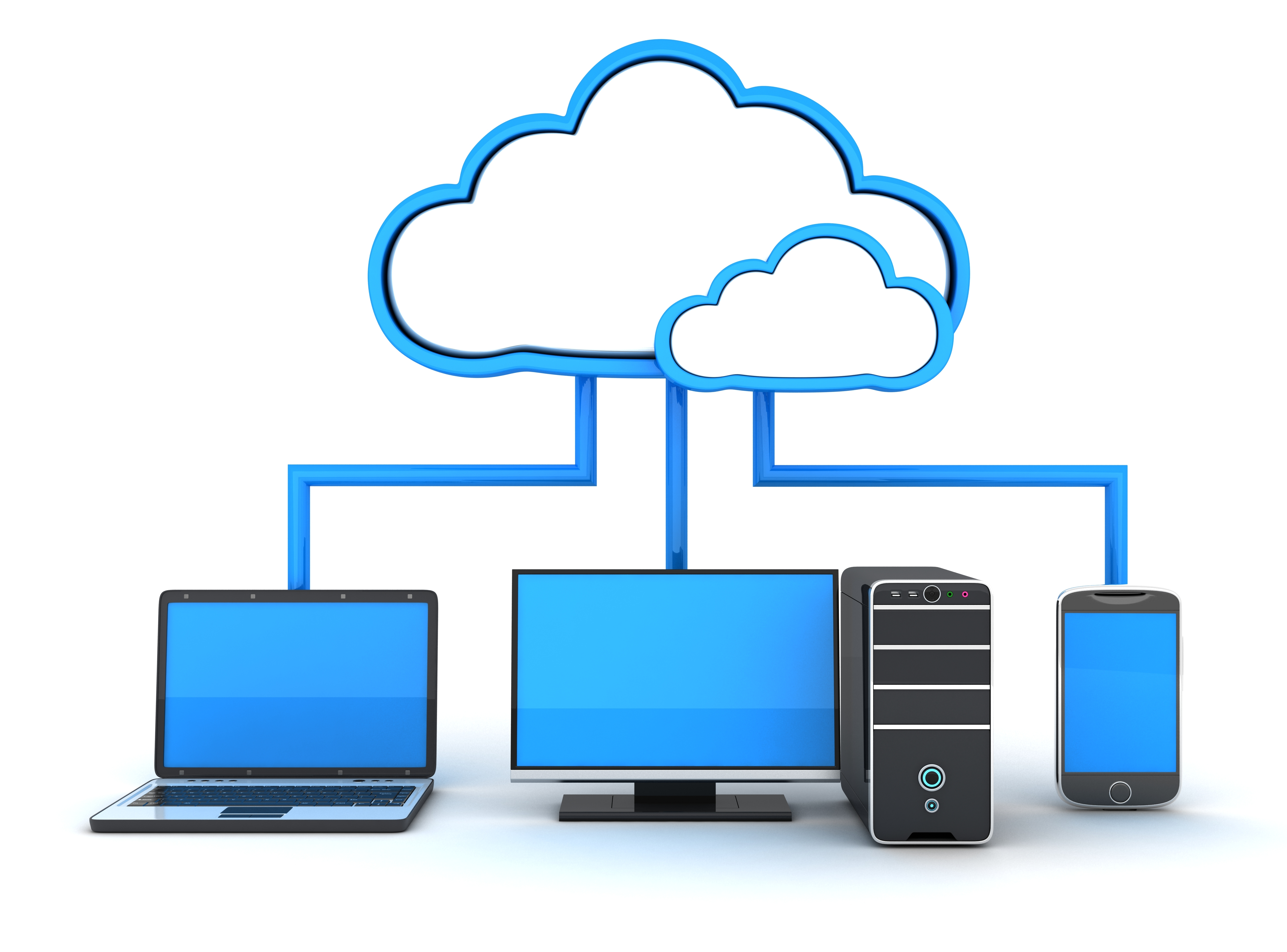 Business Cloud Computing Icons