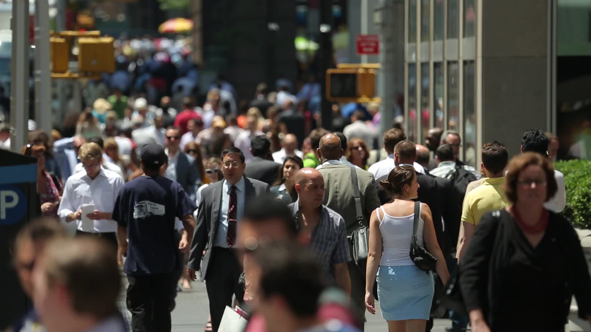 Business Person Walking City Business Person Walking City
