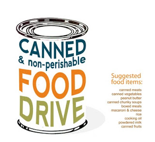 canned food drive flyer template