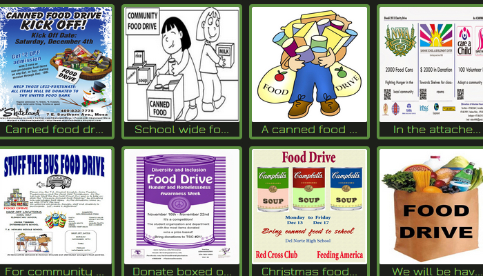 Canned-Food Drive Flyer Template Free