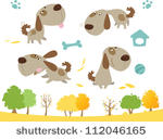 Cartoon Dog Vector Cartoon Dog Vector