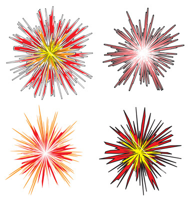 Cartoon Explosion Vector Art