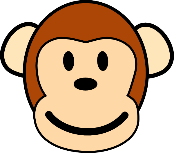 14 Monkey Cartoon Face Vector Images