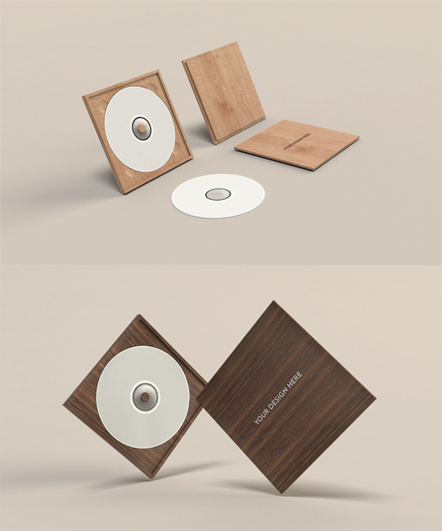 CD Case Template PSD