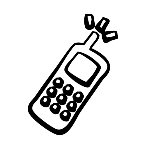 Cell Phone Icon Black and White Cell Phone Icon Black and White