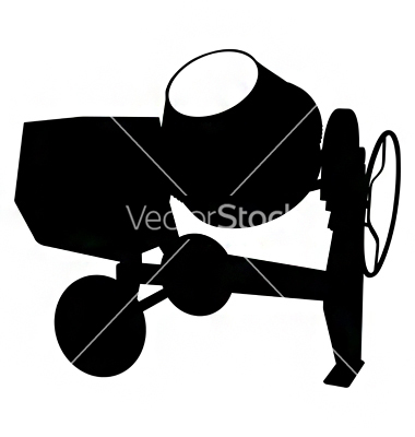 Cement Mixer Silhouette Cement Mixer Silhouette