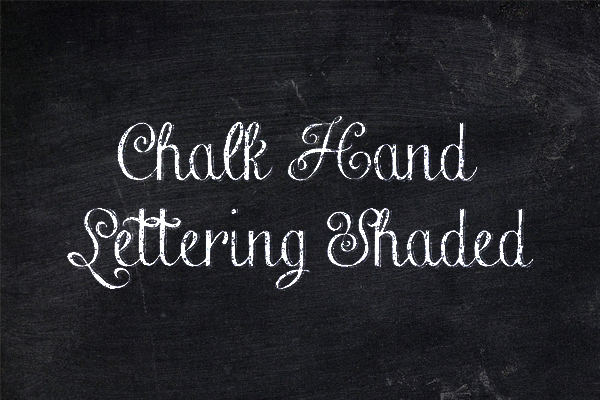 Chalkboard Hand Lettering Font Free