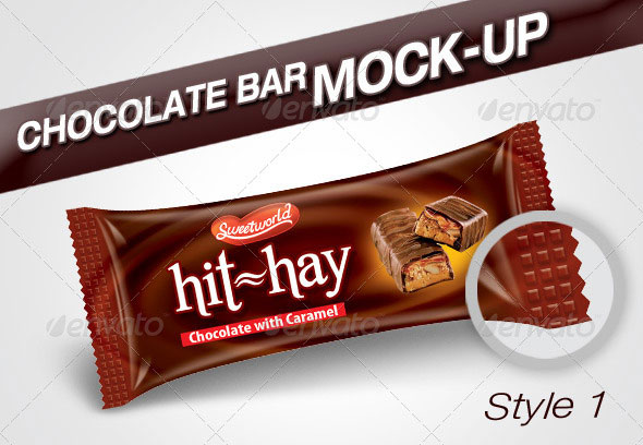 Chocolate Bar Mock Up Template