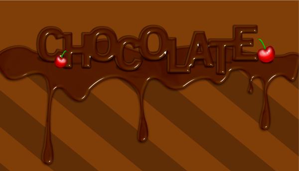 Chocolate Text Effect Photoshop Tutorial