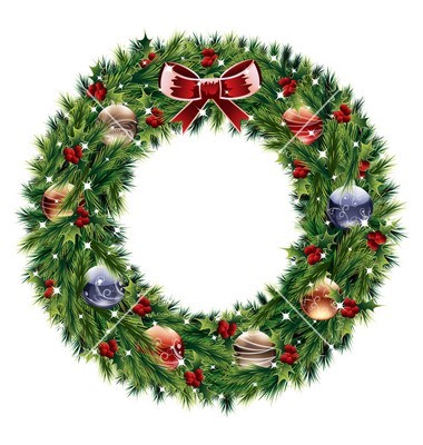 Christmas Wreath Vector Free