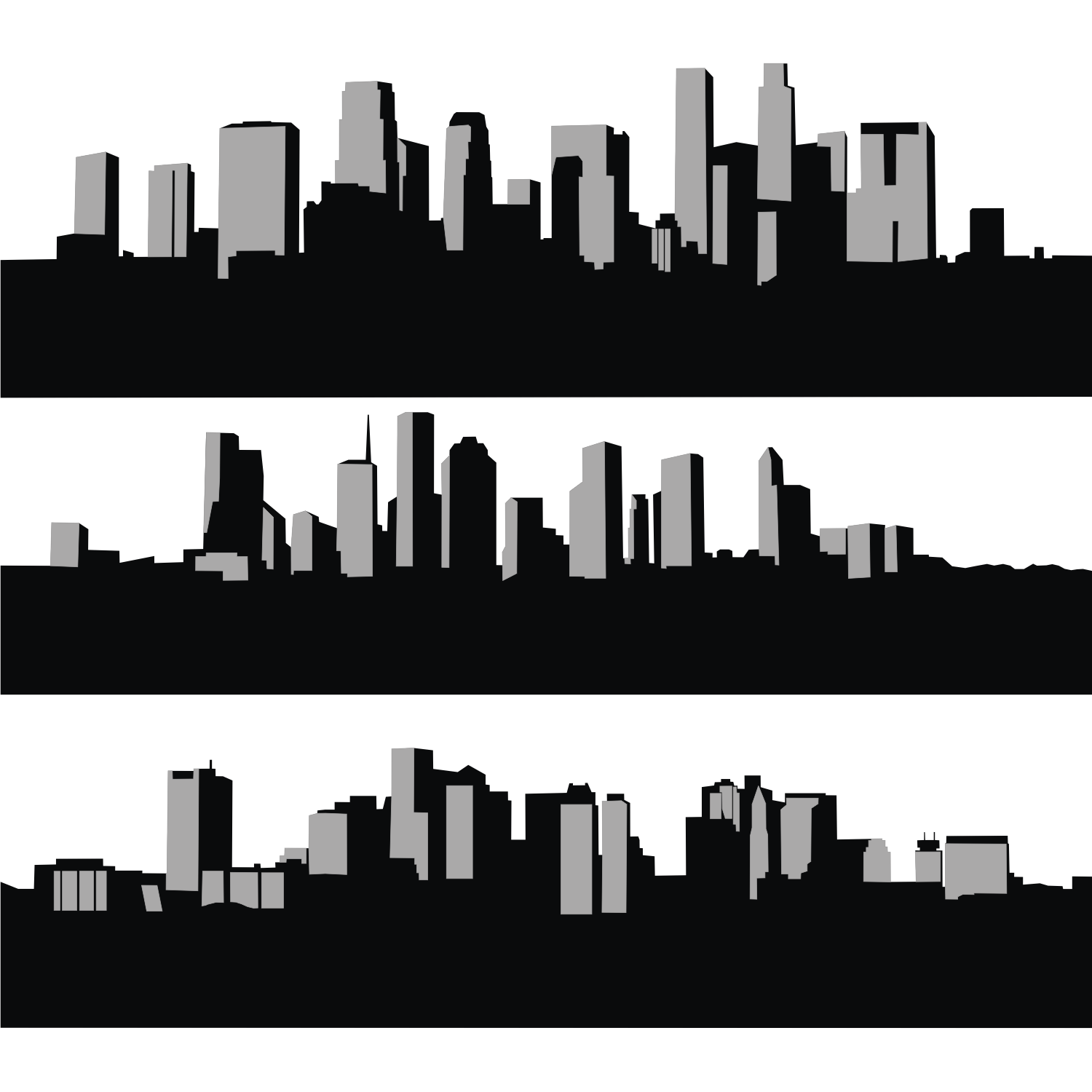 City Skyline Silhouette Vector