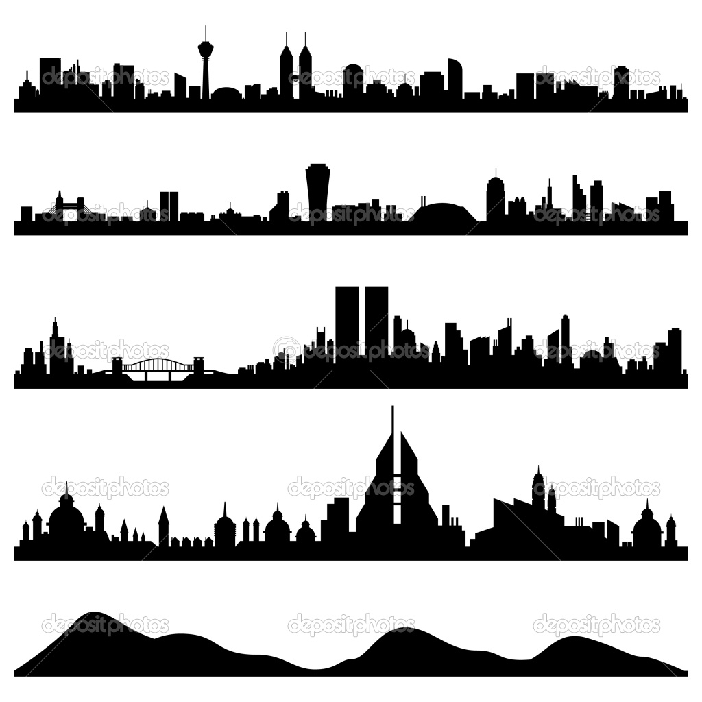 City Skyline Silhouette Vector