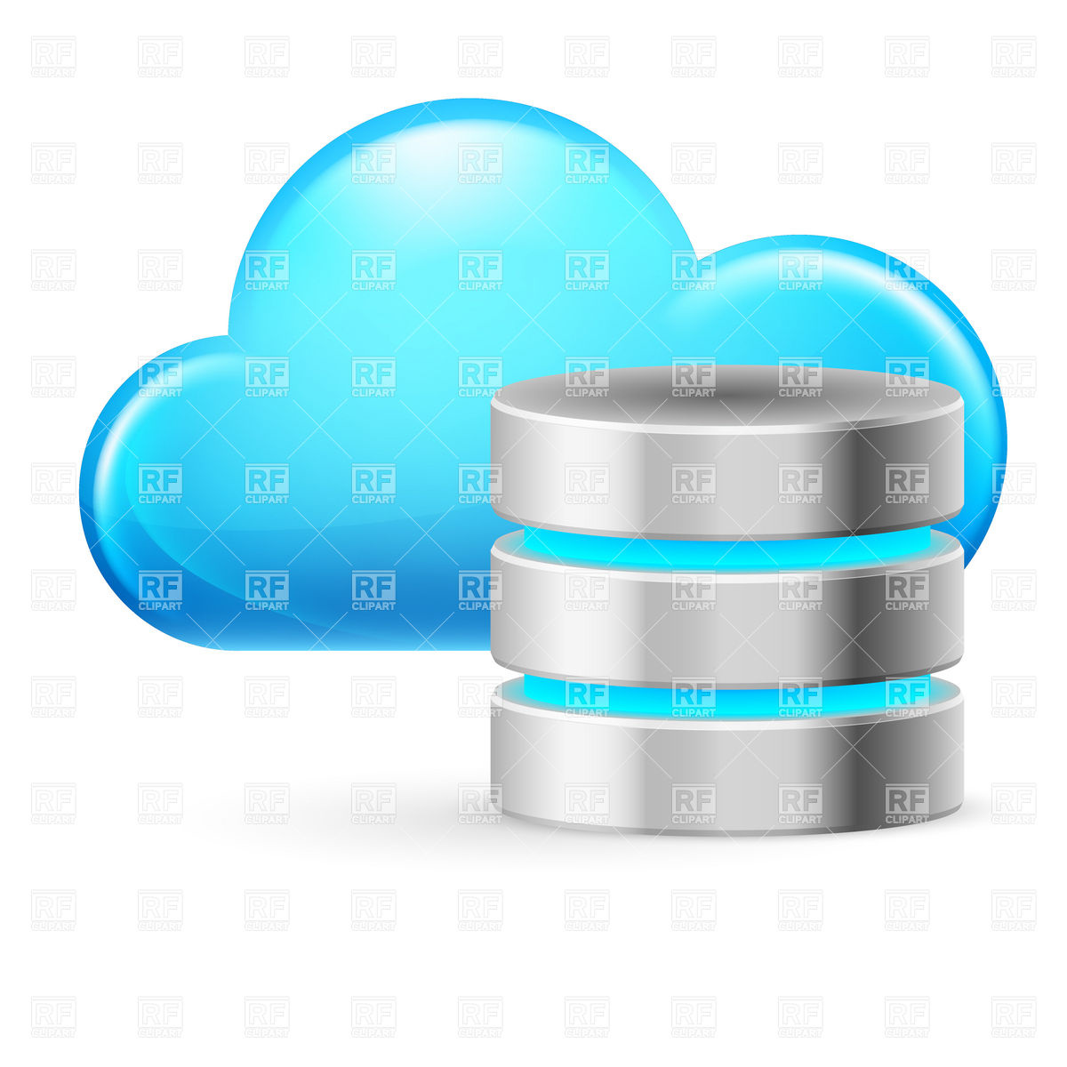 Cloud Database Server Icon