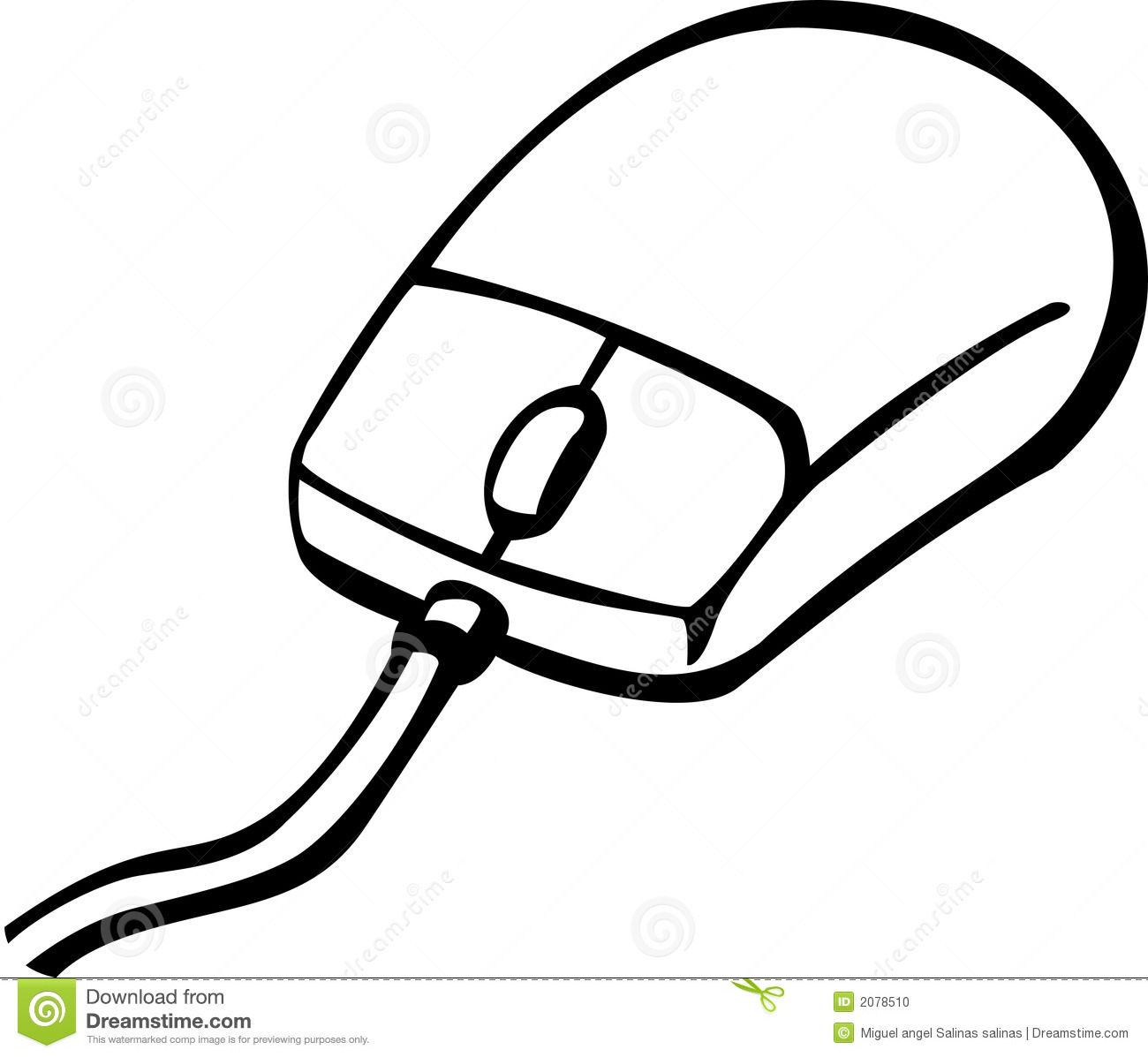 Computer Mouse Outline