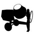 Concrete Mixer Truck Silhouette