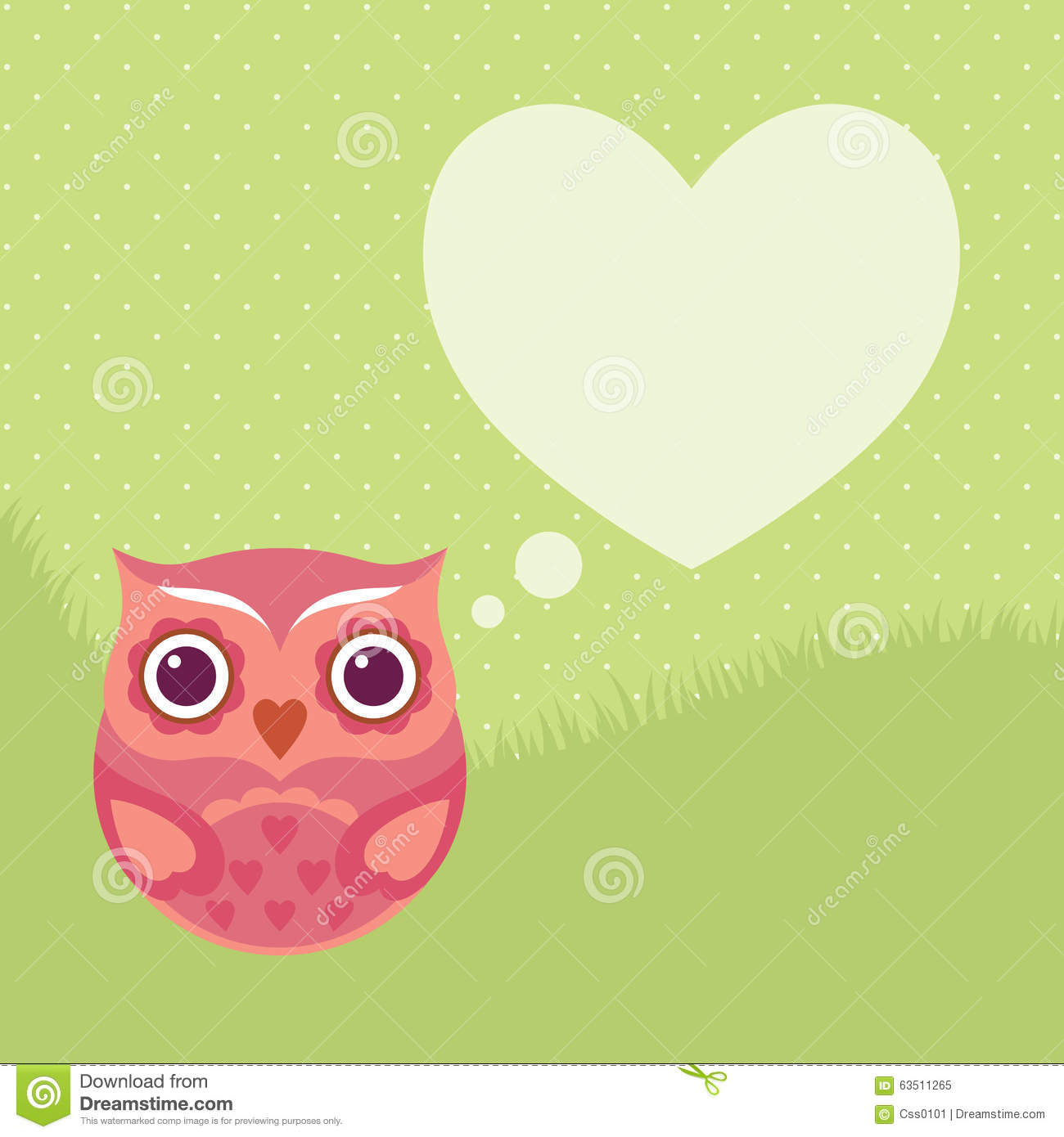 Cute Owl Valentine's Day Card