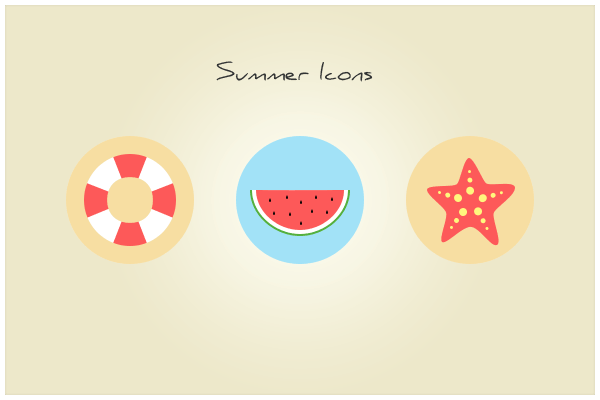 Cute Summer Icons