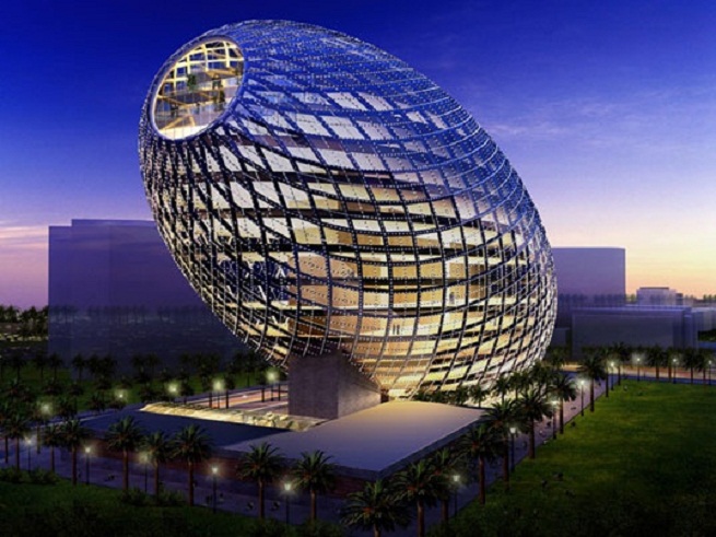 Cybertecture Egg Building