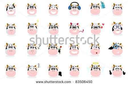 Dancing Cow Emoticon