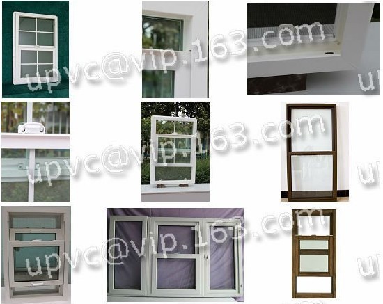 Decorative White Vinyl Window Frame