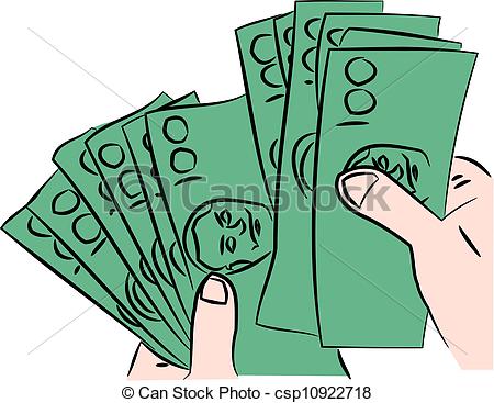 Dollar Bills Vector Clip Art