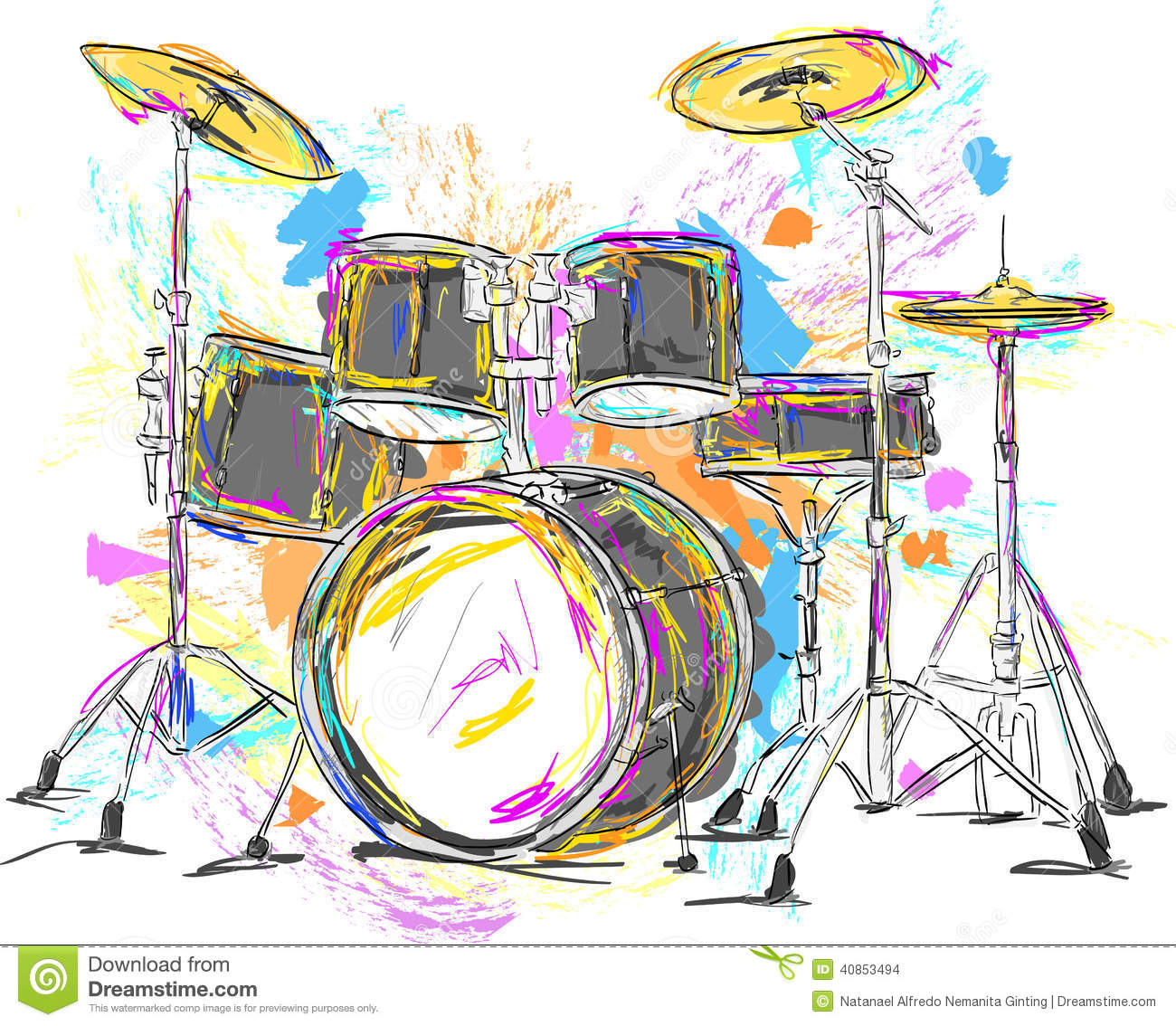 Drums Vector Art