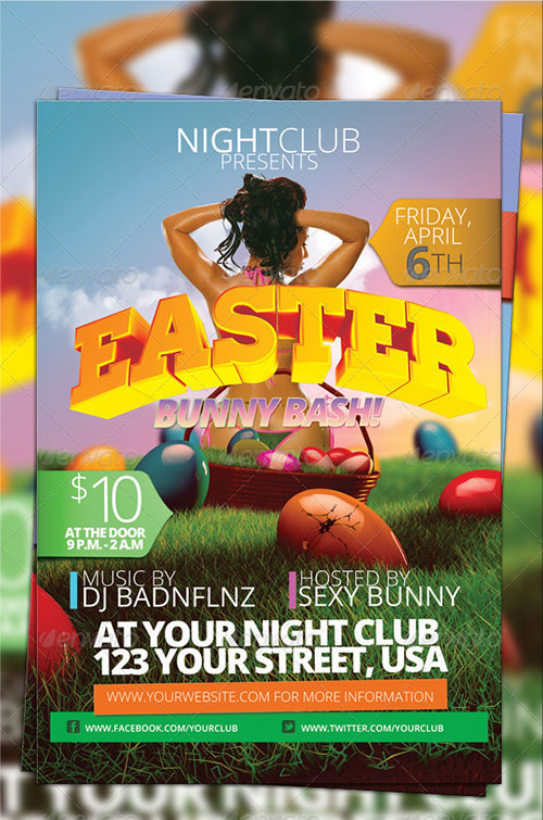 Easter Egg Hunt Flyer Template Free