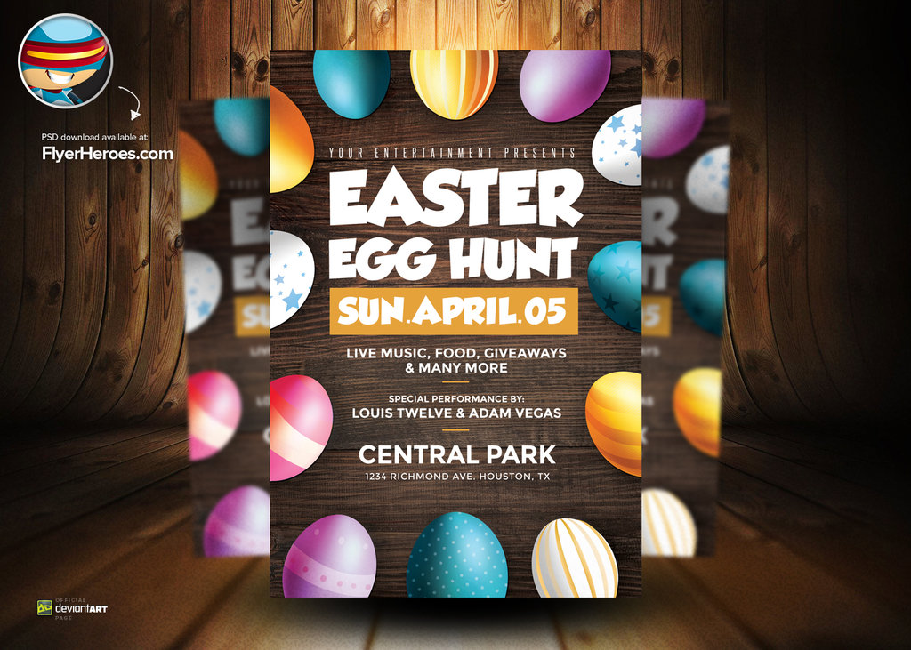 Easter Egg Hunt Flyer Template