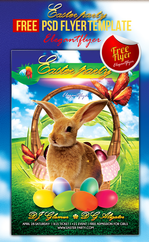 Easter Party Flyer Templates Free Download