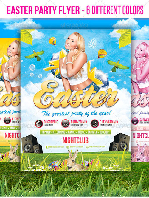 Easter Party Flyer Templates Free Download