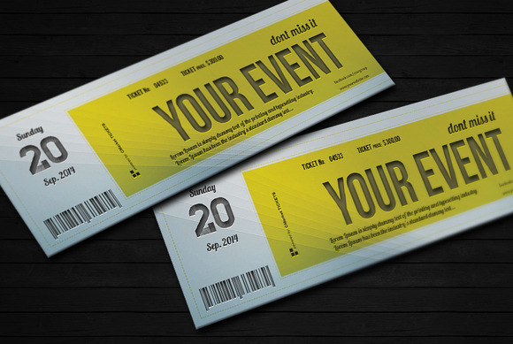 9 Event Ticket Template PSD Images