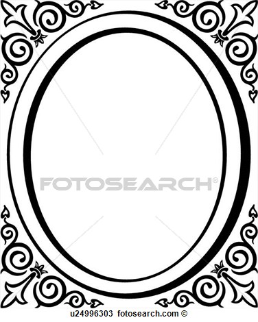 Fancy Oval Frame Clip Art