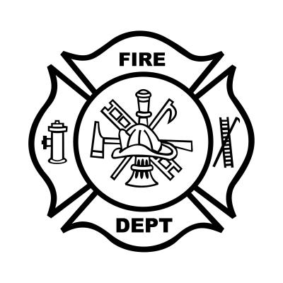 Fire Department Badge Coloring Page