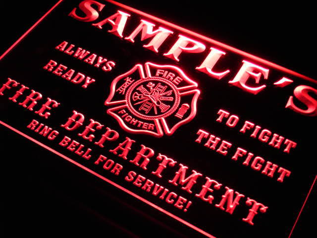 Fire Department Neon Sign