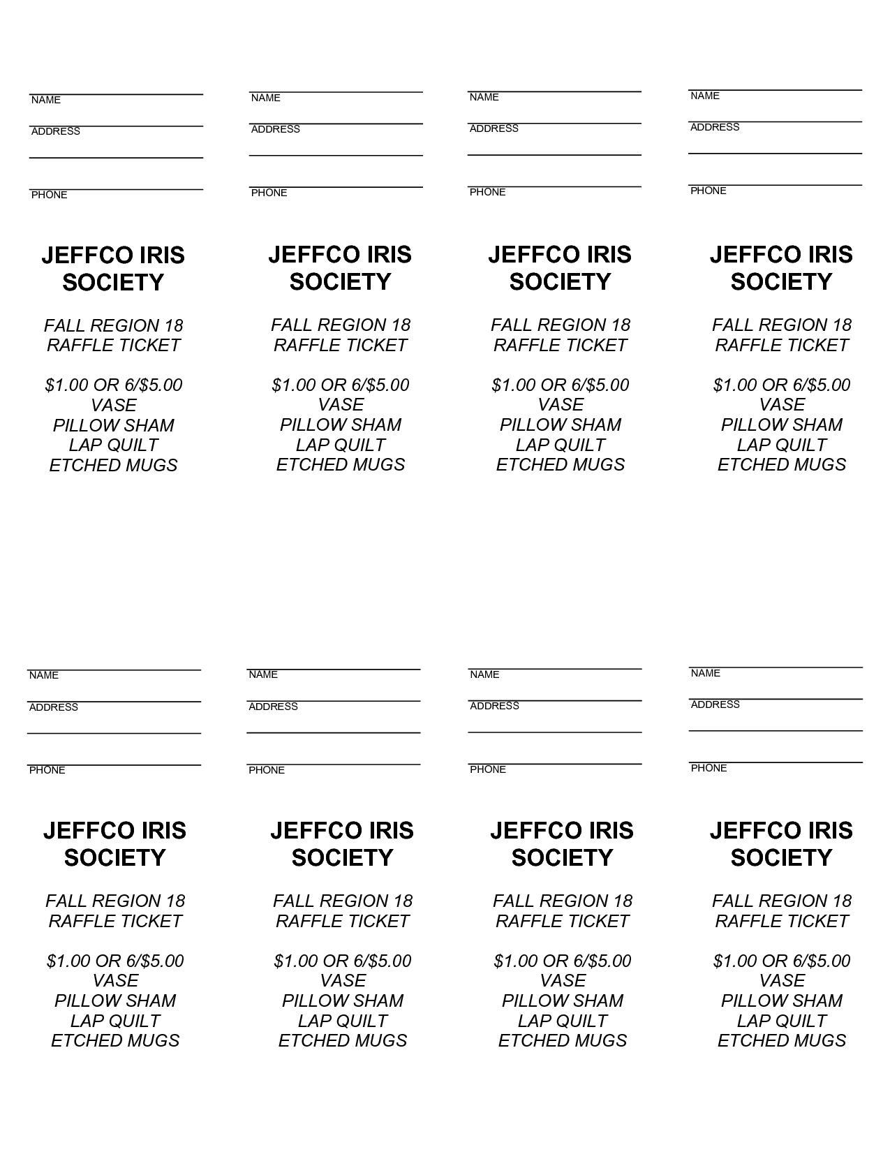 Free Raffle Ticket Template Word Free Raffle Ticket Template Word