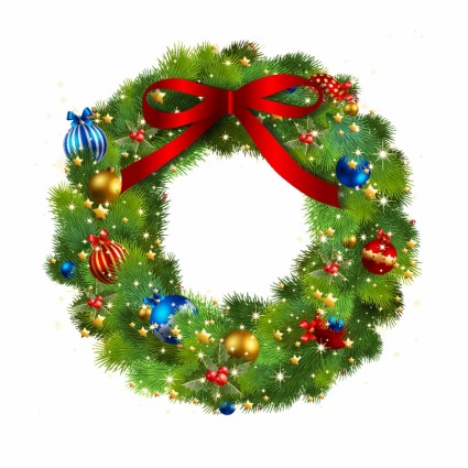 Free Vector Christmas Wreath Clip Art