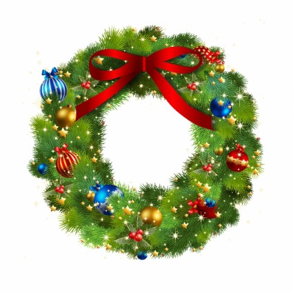Free Vector Christmas Wreath Clip Art Free Vector Christmas Wreath Clip Art