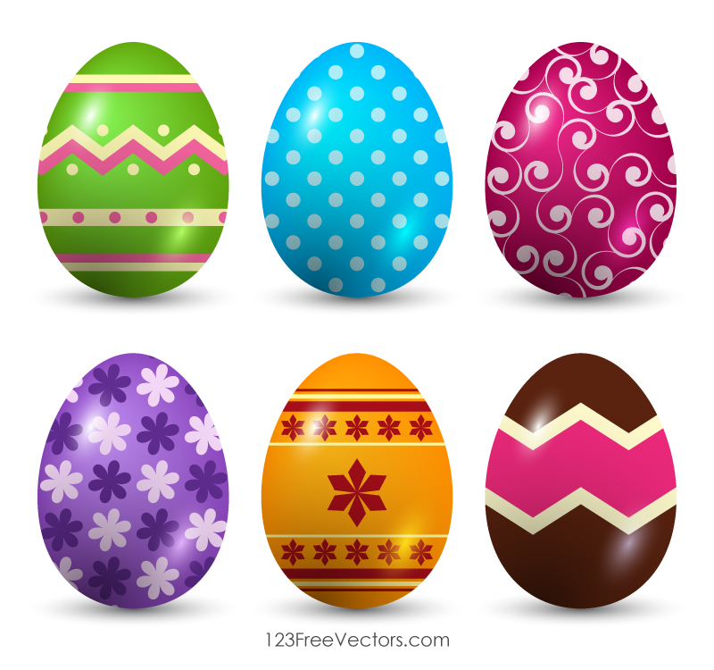 Free Vector Easter Eggs