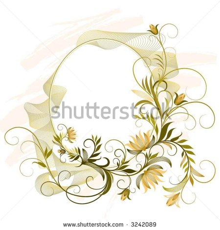 Free Vector Frame Yellow Flowers