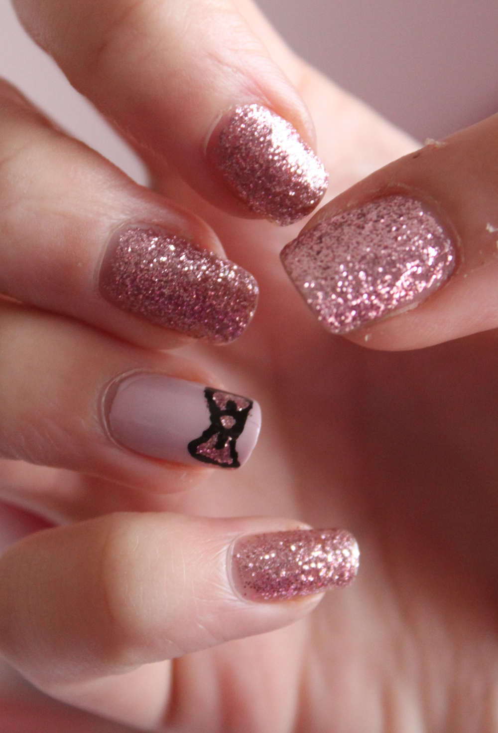 Gel Nail Designs with Glitter
